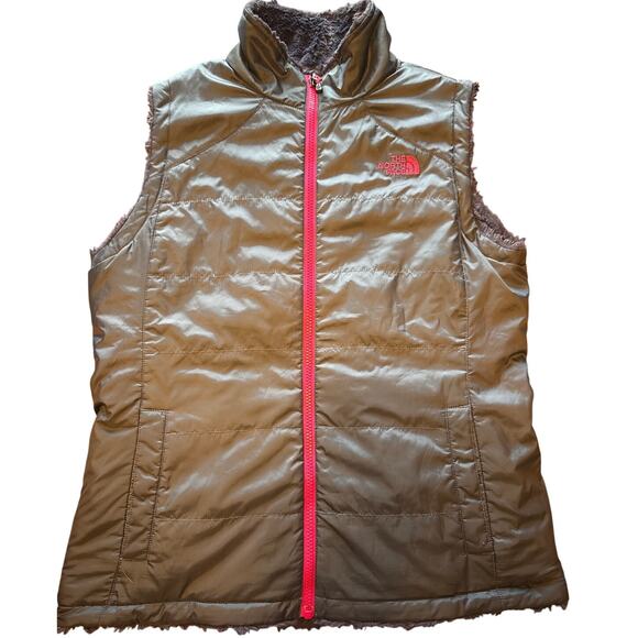 The North Face Reversible Mossbud Swirl Vest Purple Pink | Women’s M | EUC - Picture 2 of 6